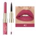 TUTUnaumb 2 IN 1 Lip Liner & Liquid Lipstick Red Lip Liner And Lipstick Lip Stain Crayon Gift For Women Long Lasting 24 Hour Matte Color Stay Lipstick Gloss With Lip 5ml Holiday Gifts Finder-B