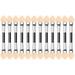 eyeshadow sponge applicator 12pc Eye Shadow Applicator Pro Eye Shadow Sponge Applicator Make Up Portable Eye Shadow Brushes Nail Powder Brush make up applicators for face (Color : Small x12 6.5cm S