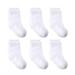 Qxutpo 6 Pack Baby Toddler Unisex Socks Baby Girl Boy Soild non-slip Floor Socks Size 1-3 Y