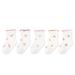 Qxutpo Cartoon Garden Story Baby Socks Toddler Little Kid Children Mid Tube Socks Comfortable Girls Socks (5PC) Size -