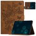 Dteck Case for iPad Pro 11 Inch 4th/3rd/2nd/1st Gen 2022/2021/2020/2018 & iPad Air 5/4 Embossed Butterfly PU Leather Slim Fit Folio Stand Cover with Auto Wake/Sleep Brown