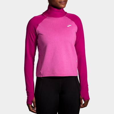 Brooks Notch Thermal Long Sleeve 2.0 Women's Running Apparel Heather Frosted Mauve/Mauve