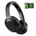 Active Noise Cancelling Headphones Over Ear Wireless Headphones Bluetooth Headphones with Microphone Comfortable Over Ear Headphones Wireless Bluetooth 25Hrs