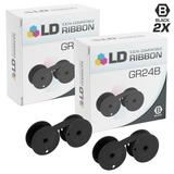LD Compatible Printer Ribbon Cartridge Replacement for Canon GR24 (Black 2-Pack)