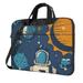 ZNDUO Cartoon Blue Astronaut Pattern Laptop Bag 13 inch Business Casual Durable Laptop Backpack