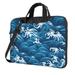 ZNDUO Blue Waves Sea Pattern Laptop Bag 15.6 inch Business Casual Durable Laptop Backpack