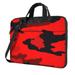 ZNDUO Red Cartoon Camouflage Pattern Laptop Bag 14 inch Business Casual Durable Laptop Backpack