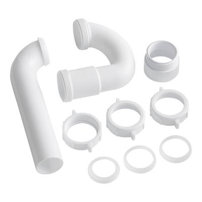 Dearborn by Oatey P9703BG 1 1/2" P-Trap with Threaded PVC Adapter, Reversible J-Bend, and Clear LDPE Washers