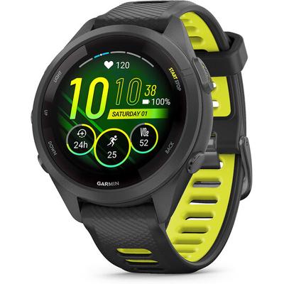 Garmin Forerunner 265S Black Case with Black/Amp Yellow Band