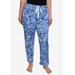 Plus Size Women's Mickey Mouse & Friends Plush Pajama Pants by Disney in Blue (Size 3X (22-24))