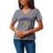 Women's League Collegiate Wear Heather Gray Marquette Golden Eagles Intramural Boyfriend Tri-Blend V-Neck T-Shirt