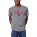 Men's League Collegiate Wear Heather Gray Cornell Big Red Victory Falls Tri-Blend T-Shirt