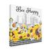 August Grove® Jean Plout Sunflowers & Lady Bugs 3 Canvas Art Canvas, Cotton in Black/White/Yellow | 14 H x 14 W x 2 D in | Wayfair