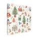 The Holiday Aisle® Klementyna Jean Plout Holiday Memories B Canvas Art Canvas, Cotton in Green/Red/White | 14 H x 14 W x 2 D in | Wayfair