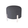 Grey LLB Regency Fabric Small Round Footstool