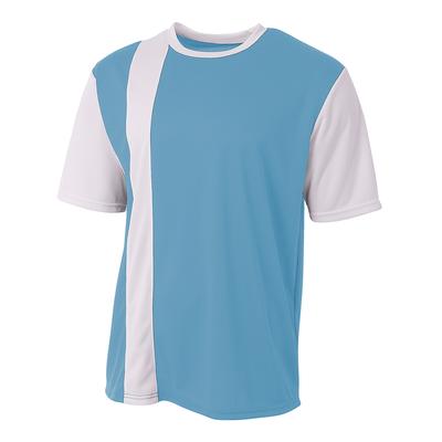 A4 NB3016 Athletic Youth Legend Soccer Jersey T-Shirt in Electric Blue White size 2XS | Polyester A4NB3016