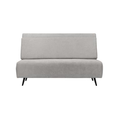 Schlafsofa ANDAS "Linnea", grau (hellgrau), B:140cm H:87cm T:94cm, 100% Polyester, Sofas, Daybed mit aufklappbarer Liegefläche, in Webstoff, Veloursstoff, Cord Image