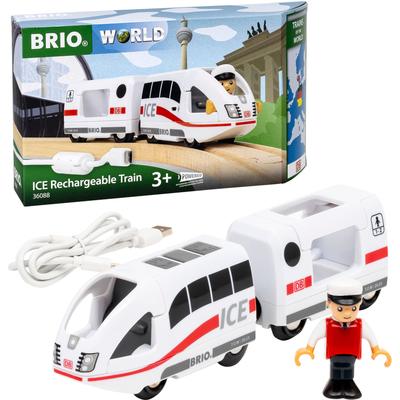 Spielzeug-Zug BRIO "BRIO WORLD, ICE Batterie Zug" Spielzeugfahrzeuge weiß Kinder Ab 3-5 Jahren