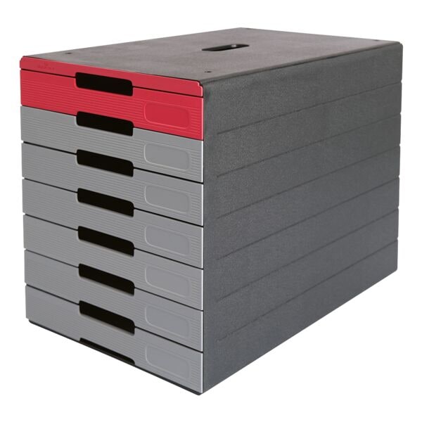 Durable Schubladenbox »IDEALBOX PRO 7« rot, 23.5x3.4x32.5 cm
