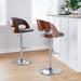 Carson Carrington Visby Adjustable Bar Stool with Rounded T Footrest (Set of 2)