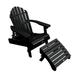 Mandalay Outdoor Chair, Ottoman, and Cupholder Set