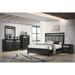 New Classic Furniture Lenox Black 4-Piece Bedroom Set with Nightstand