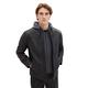 TOM TAILOR Herren 1037340 Fake-Lederjacke im Biker-Style mit Abnehmbarer Kapuze & Innenjacke aus Jersey, 29999-Black, XXL