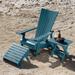 Manhattan Adirondack Chair, Ottoman and Table Set