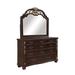 New Classic Furniture Maximus Madeira 11-Drawer Dresser with Mirror