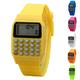 Bcloud Children Digital Square Wrist Watch Mini Portable Calculator Exam Tool Kids Gift Yellow One Size