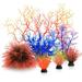 MyLifeUNIT Aquarium Plants 7 Pack Artificial Coral Ornament for Fish Tank Decorations (Multicolor)