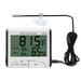 LXSZRPH Reptile Thermometer Hygrometer with High Low Temperature Alarm Digital Aquarium Thermometer with Hook and Loop Temperature Humidity Meter Gauge for Terrariums Vivariums Reptile Tanks (1)