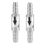 DEWIN 2Pcs Check Valve Stainless Steel CO2 One Way Check Valve for Aquarium Co2 System Diffuser Prevent Aquarium from Water Flowing Back