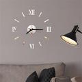 3D DIY Roman Numbers Acrylic Mirror Wall Sticker Clock Home Decor Mural