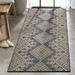 Well Woven Cascade Blue Indoor/Outdoor Diamond Medallion Runner Rug 3x10 (2 7 x 9 10 )