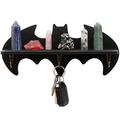 HYLEHE Bat Shelf Crystal Shelf Wall Mounted Floating Shelves-Hanging Floating Wooden Shelves for Got