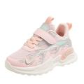 gvdentm Girls Tennis Shoes Baby Shoes Soft Bottom Breathable Cartoon Light Casual Shoes Running Shoes Pink 2.5