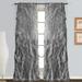 SAYFUT 2PC Cascade Sheer Voile Vertical Ruffled Window Curtain Panel Drape