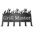Lifespace Grill Master 6 Hook Grill Patio Utility Rack