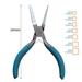 BLUESON Professional Round Square Wire Winding Pliers with Scale Wire Looping Pliers DIY