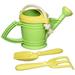 Green Toys Watering Can Green 4C - Pretend Play Motor Skills Kids Outdoor Role Play Toy. No BPA phthalates PVC. Dishwasher Safe Recycled Plastic Made in USA. Yellow
