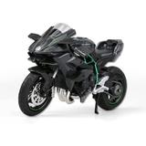 COOLPUR Die Cast Motorcycle Model for Ninja H2R Realistic Motorcycle Model 1:12 Scale Kids Moto Toy or Collection Boyfriend Young Peoples Gift