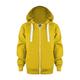 dmqupv Kids Soft Brushed Zip-Up Hooded Sweatshirt Hoodie for Boys or Girls 3-12 Years Yellow Size 9-10 Years