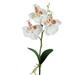 Augper Clearance Home Decor Artificial Orchid Flowers Potted Orchid Flowers Fake Orchids with Plastic Vase for Table Centerpiece Home Decor Office Wedding Party Decoration