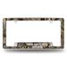 San Antonio NBA Spurs Chrome Metal License Plate Frame with Bold Mossy Oak Camouflaged Camo Design