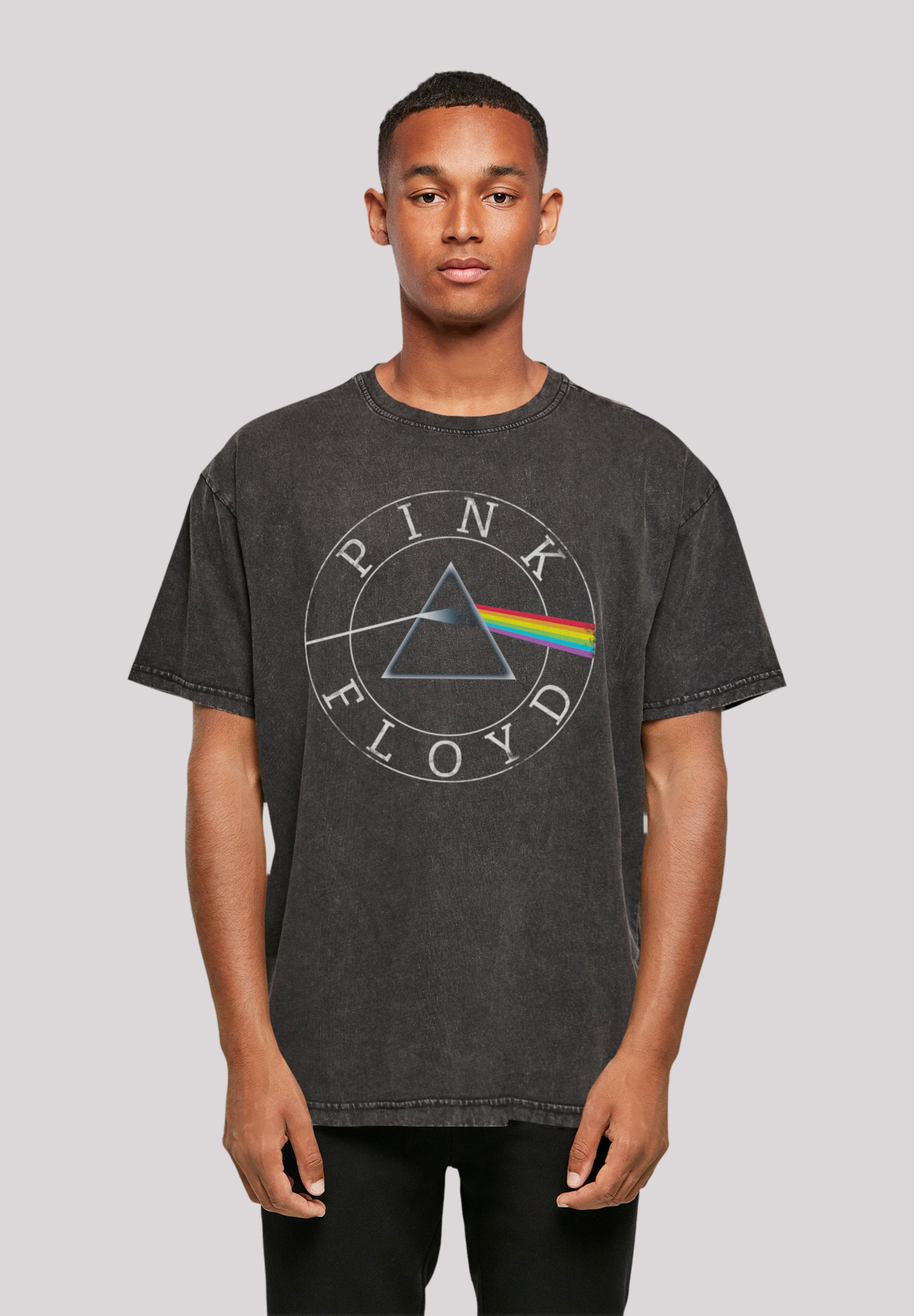 T-Shirt F4NT4STIC "Pink Floyd Oversize T-Shirt", Herren, Gr. XL, schwarz, Obermaterial: 100% Baumwolle, oversize, Rundhals, ohne Bündchen, Shirts, Print Image
