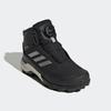 Wanderschuh ADIDAS TERREX "WINTER MID BOA RAIN.RDY", Gr. 32, schwarz (core schwarz, silber metallic, core schwarz), Textil, Synthetik, sportlich, Schuhe, Winterboots