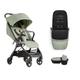 Silver Cross - Clic Compact Pushchair with Footmuff & Snack Tray - Travel Stroller - Foldable & Lightweight Stroller - Cabin Size - Newborns - 4yrs - Sage