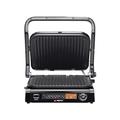 alpina Kontaktgrill - Optigrill 2100WW - Sandwich Maker - Panini Grill - Multigrill für Gemüse, Brot und Fleisch - Tischgrill mit Antihaftbeschichtung - Intelligente Kochmodus - BPA-Frei - Schwarz