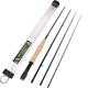 MAXIMUMCATCH Maxcatch Extreme Graphite Fly Fishing Rod 4-Piece 9 Feet with IM6 Carbon Blank, Hard Chromed Guides, A Cork Grip (Size:3/4/5/6/7/8/10wt) (10ft 8weight 4sec)